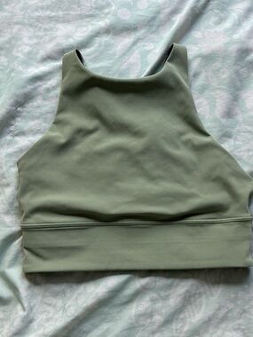 lululemon athletica Green High-Neck Crop Top